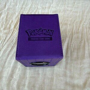 Pokemon Trading Card Game Deck Box Purple Storage Case TCG Cards Holder